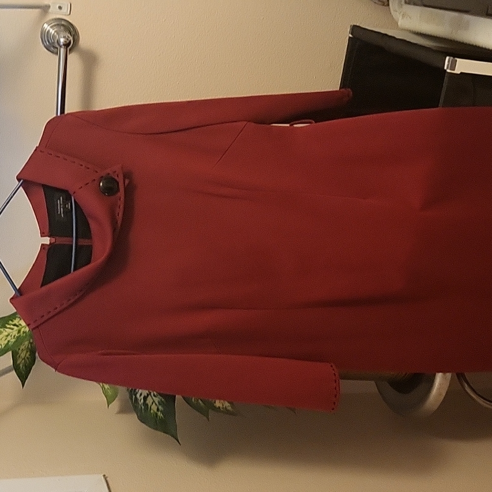 Tahari red thick dress
